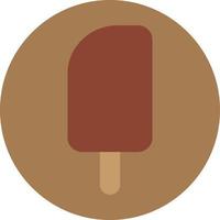 Chocolate ice cream, illustration, on a white background. vector