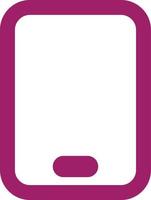 Pink smartphone, illustration, vector on a white background.