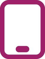 Pink smartphone, illustration, vector on a white background.