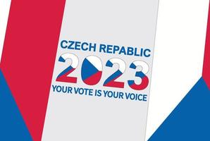 Czech Election Day. President, Parliament. National Day vector