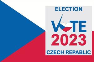 día de las elecciones checas. presidente, parlamento. día Nacional vector