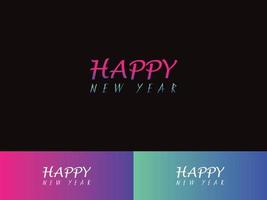 Happy New Year, New Years Logo Banner, Poster, Business Event or all kind of use vector