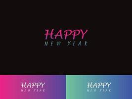 Happy New Year, New Years Logo Banner, Poster, Business Event or all kind of use vector