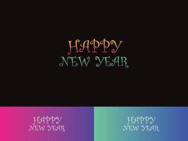 Happy New Year, New Years Logo Banner, Poster, Business Event or all kind of use vector