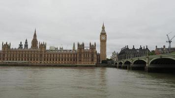 casas do parlamento em Londres video