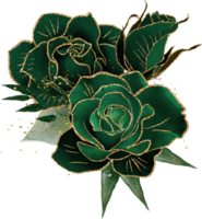 bouquet glamour vert
