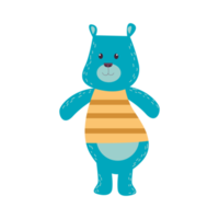 Clip art illustration of cute bear cartoon character for children. png