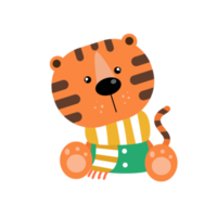 carino gattino cartone animato illustrazione png