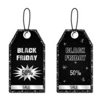 Black friday sale tag set template vector