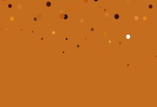Light Orange vector texture with disks.