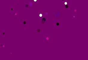 Light Purple vector background with bubbles.