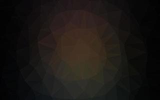 Dark Black vector shining triangular template.