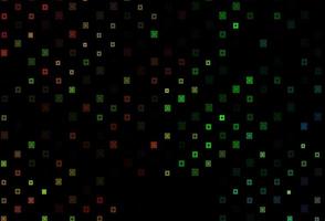 Dark Multicolor, Rainbow vector template with circles, rectangles.