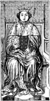 Richard II, vintage illustration vector