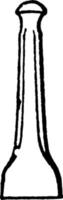 Chisel or Mason Chisel, vintage illustration. vector