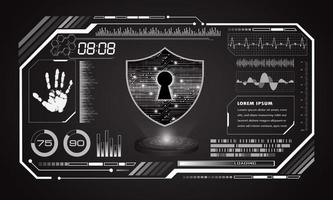 Modern HUD Technology Screen Background vector