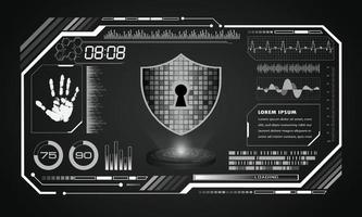 Modern HUD Technology Screen Background vector