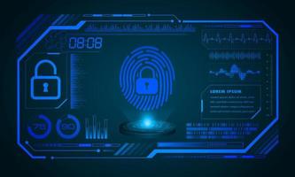 Modern HUD Technology Screen Background vector