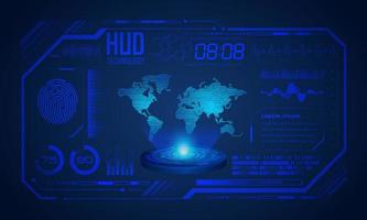 Modern HUD Technology Screen Background vector