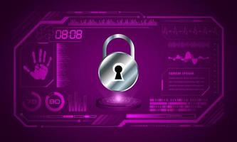 Modern HUD Technology Screen Background vector