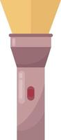 Pink Flashlight, illustration, vector on white background