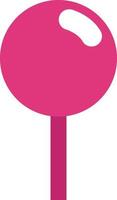 Pink lolipop, illustration, vector on a white background.