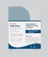 Template vector design for Brochure, AnnualReport, Magazine, Poster, Corporate Presentation, Portfolio, Flyer, infographic, layout modern with blue color size A4, Front and back, Easy to use and edit.