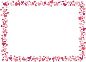 Heart frame for Valentines day. Abstract love background for your Valentines Day greeting card design vector