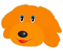 doggy soft toy yellow color on a white background vector