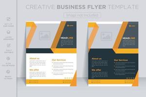 Professional modern webinar agency and corporate business flyer or brochure template design vector