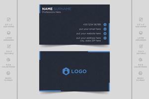 Colorful creative modern horizontal professional minimal company business card design vector