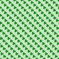 Green clover leaves seamless pattern. Minimal vector background. Clover sign symbol pattern. Vector illustration