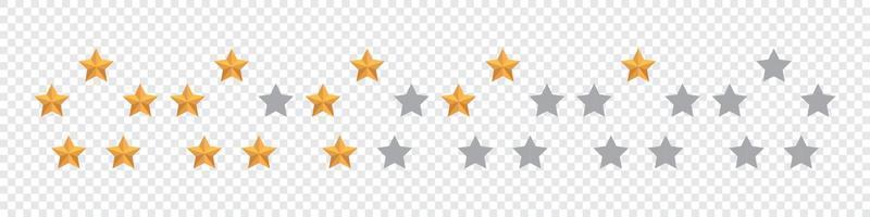 Star icon. Star in circle. 5 stars rating. Set of five yellow stars. Realistic gold star set vector icon. Feedback concept. Vector illustration