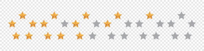 Star icon. Star in circle. 5 stars rating. Set of five yellow stars. Realistic gold star set vector icon. Feedback concept. Vector illustration