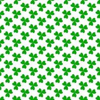 Green clover leaves seamless pattern. Minimal vector background. Clover sign symbol pattern. Vector illustration