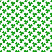 Green clover leaves seamless pattern. Minimal vector background. Clover sign symbol pattern. Vector illustration