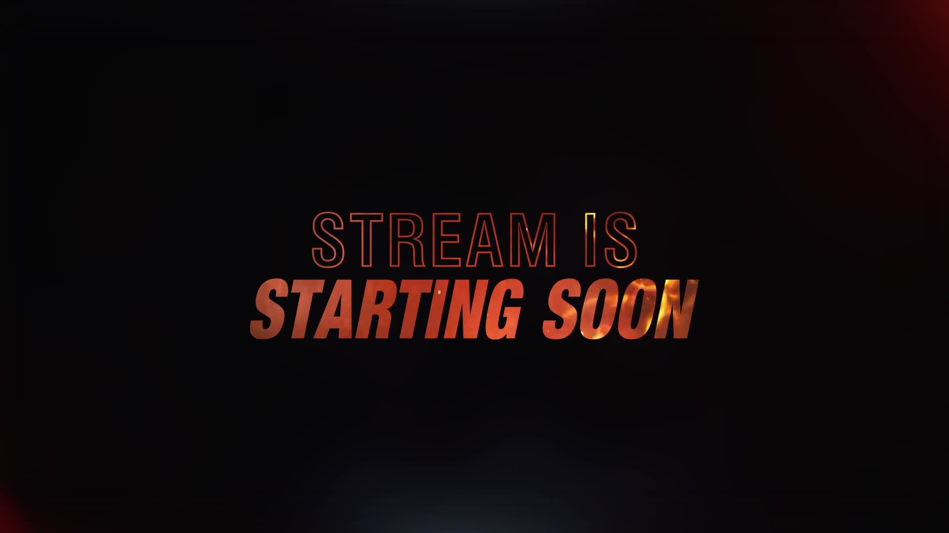 Stream Starting Soon Text Animation Fire 13715647 Stock Video at Vecteezy