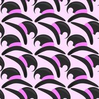 Halloween hat, seamless pattern on violet background. vector