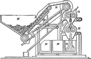 Gunpowder Mill, vintage illustration. vector