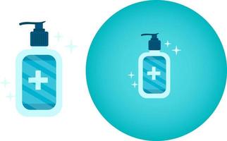 Sanitizer bottle ,illustration, vector on white background.