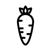 Carrot icon. Outline carrot vector icon for web design isolated background. Vector illustration