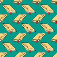 Book pattern, illustration, vector on white background