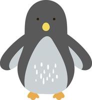 Cute blue penguin, illustration, vector on white background.