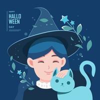 Happy Halloween day concept illustration vector