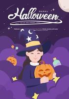 Happy Halloween day concept illustration vector