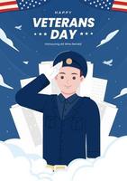 Veterans day vector concept illustration