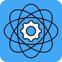 Gear analytics, illustration, vector, on a white background. vector