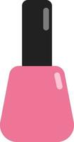 Pink nail polish, illustration, vector on a white background