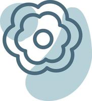 Small Spa flower, illustration, vector, on a white background. vector