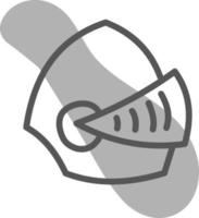 Knights helmet, illustration, vector on a white background.